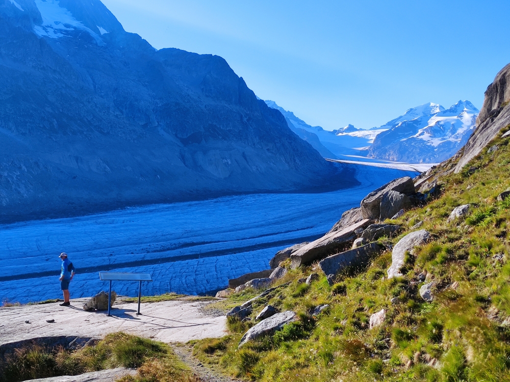 Wanderung Eggishorn: Wanderung Eggishorn: Aussichtspunkt Platta