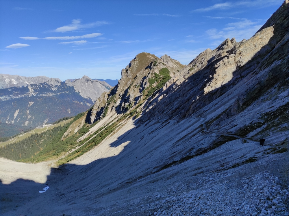 Klettersteig Freiungen Höhenweg: Blick auf die Seefelder Spitze