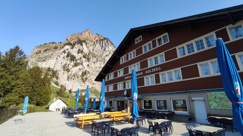 Wanderung Grosser Mythen: Wanderung Grosser Mythen: Berggasthaus Holzegg