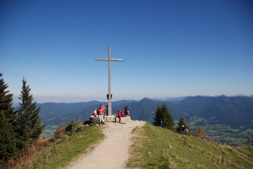 Brauneck -> Schrödelstein: Am Gipfel