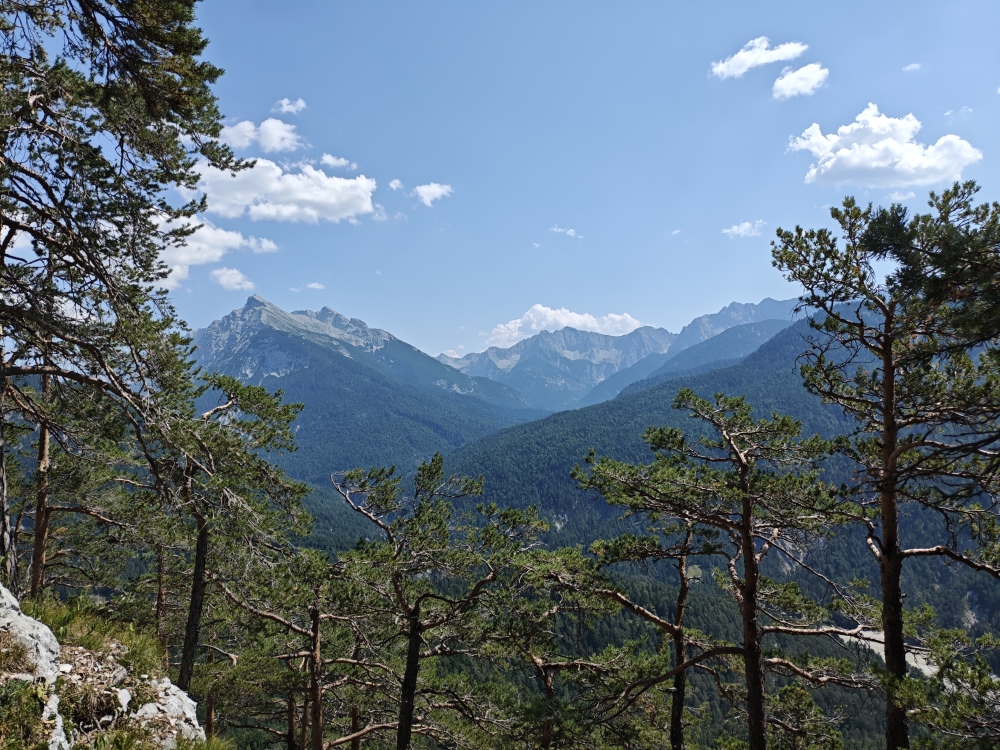 Wanderung Brunnsteinspitze: Blick zum Hoher Gleirsch