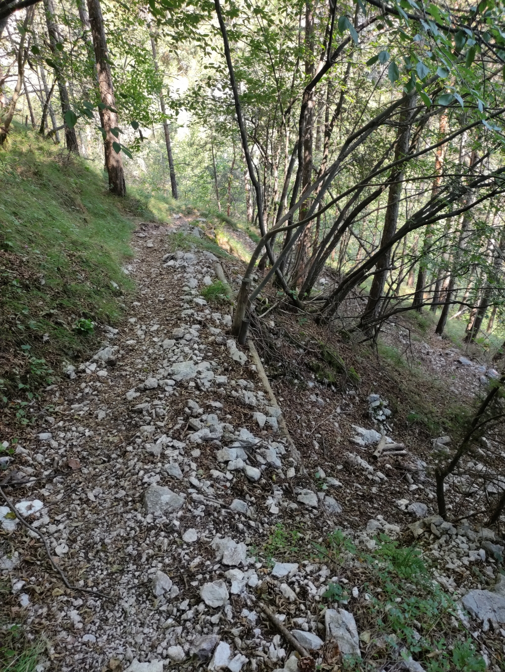 Klettersteig Via Ferrata dell Amicizia auf den Cima Sat: Wanderweg