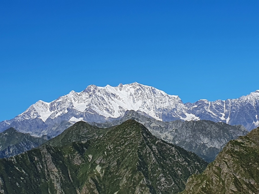 Corno di Vegliana -> Alpe Vegliana: Monte Rosa vom Corno di Vegliana