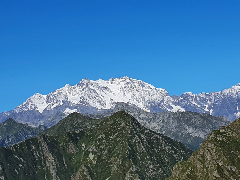 Corno di Vegliana: Monte Rosa vom Corno di Vegliana