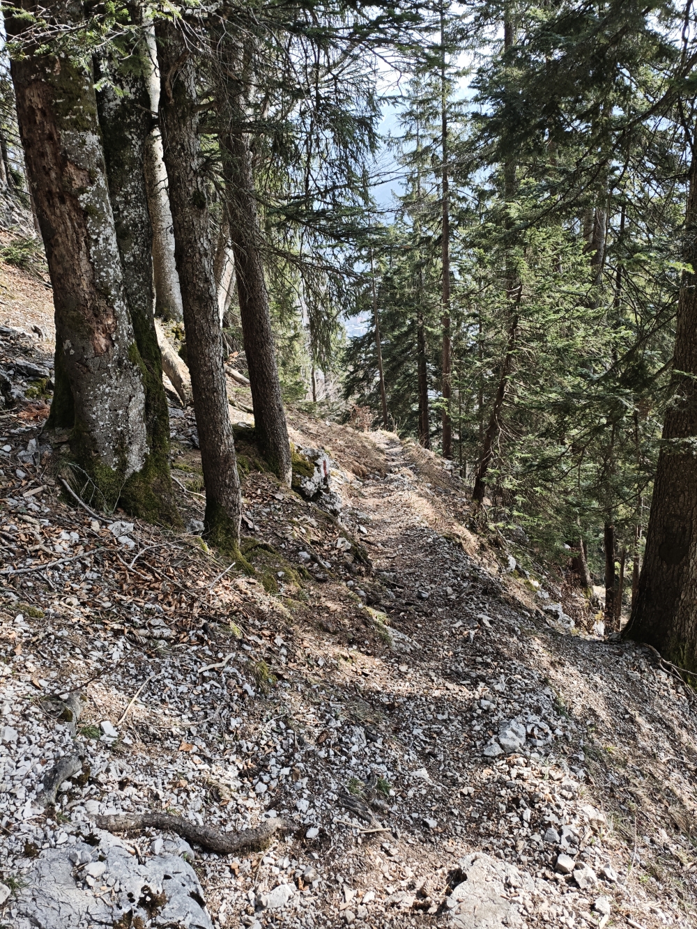 Wanderung Fuderheustein: Abstieg 