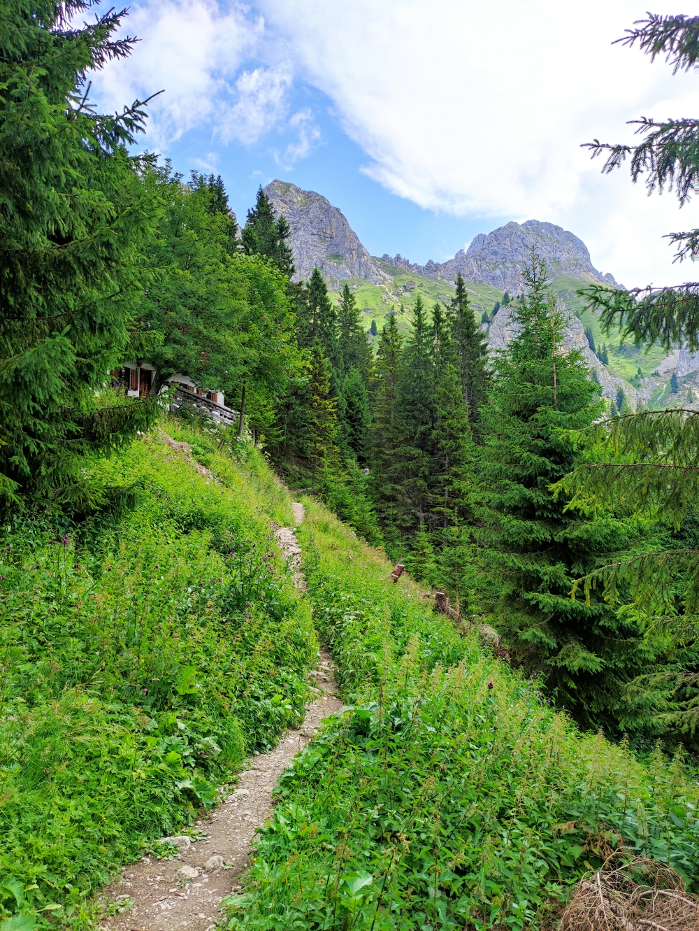 Klettersteig Gimpel: Wanderweg