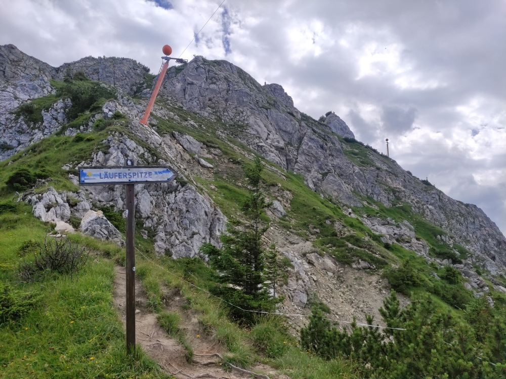 Klettersteig Gimpel: Weg