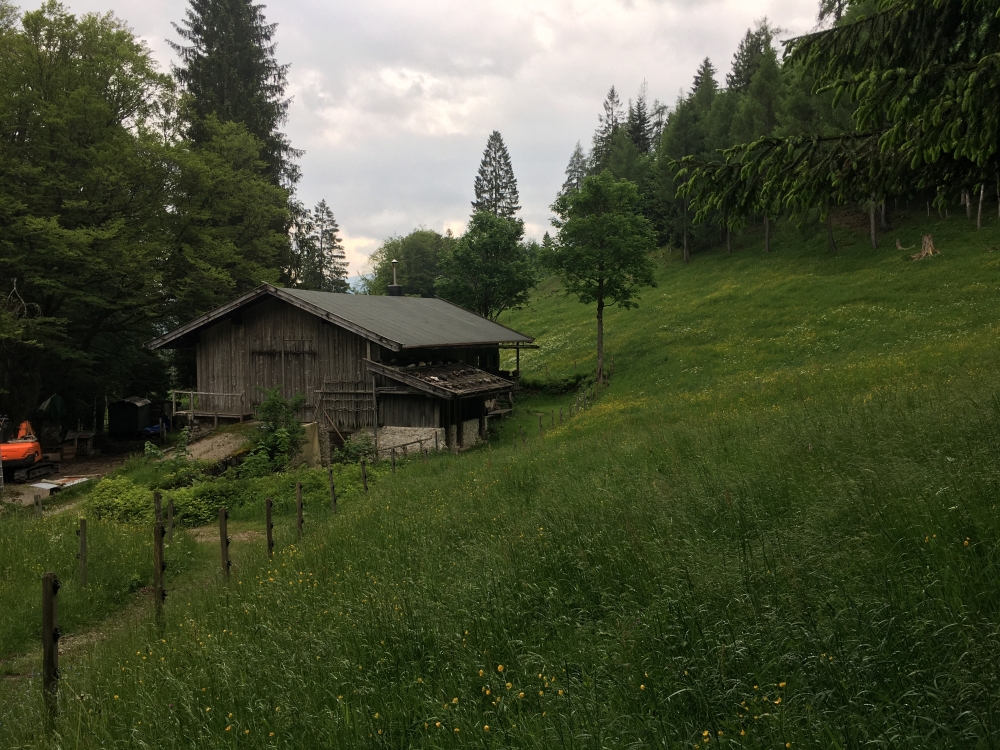 Ende Hausbachfall Klettersteig -> Glapfalm: Glapfalm