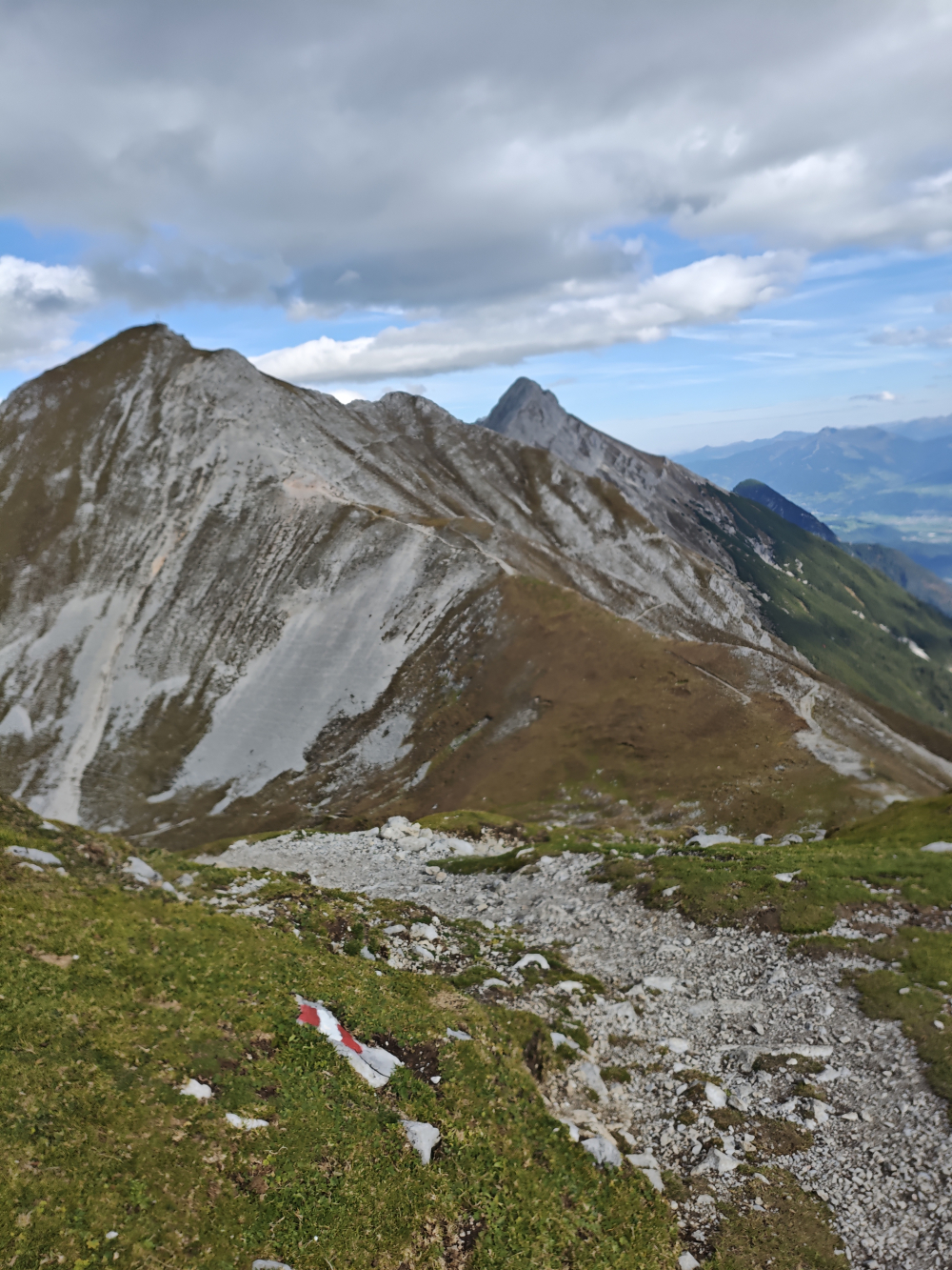Wanderung Hafelekarspitze: Wanderung Hafelekarspitze: Gleirschjöchl mit Blick auf Gleirschspitze