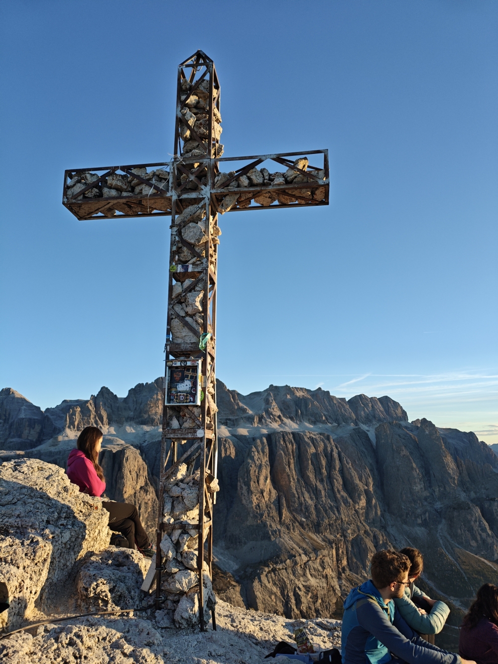 Klettersteig Kleine und Große Cirspitze: Klettersteig Kleine und Große Cirspitze: Gipfelkreuz (Große Cirspitze)
