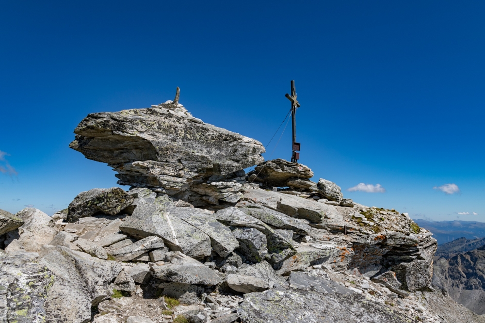 Großer Hafner: Am Gipfel