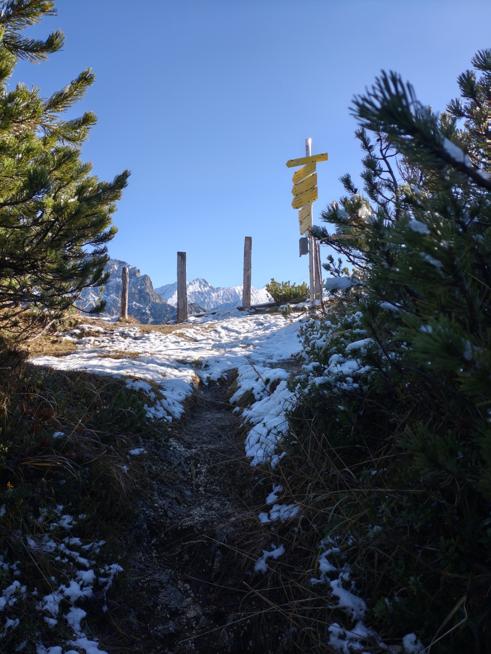 Wanderung Grosses Hundshorn: Abzweig zum Gipfel