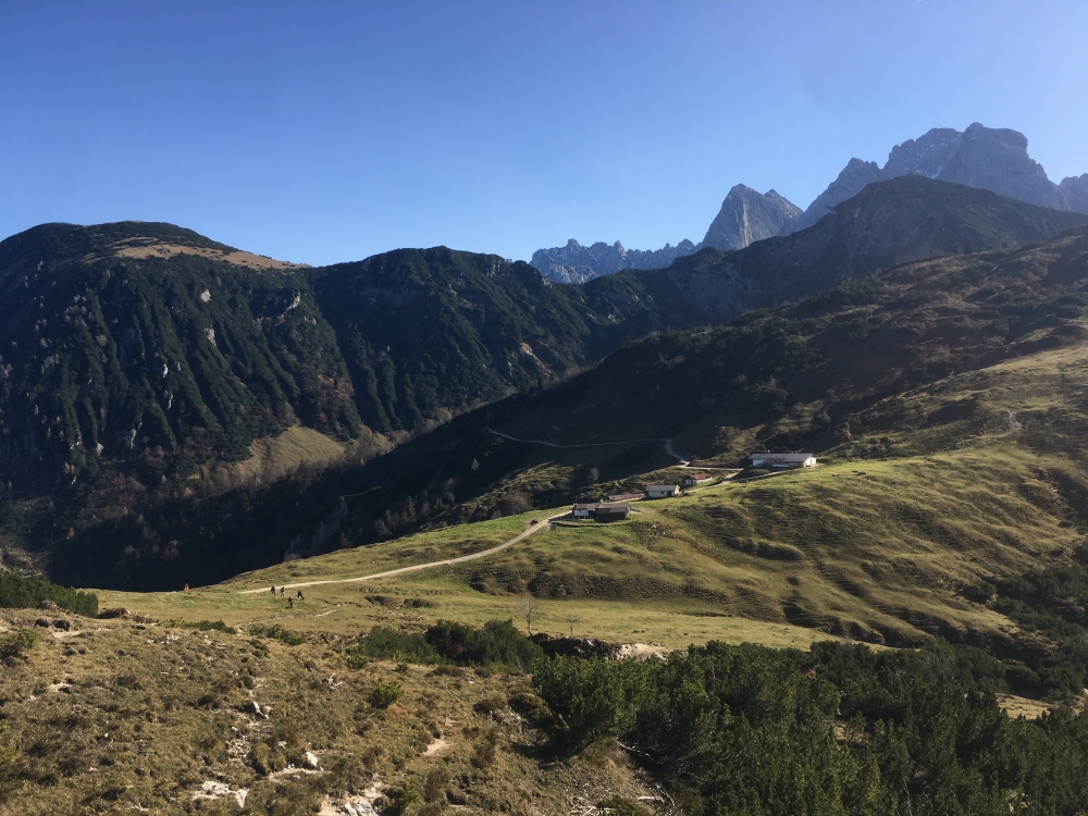 Großmoosen: Blick auf die Großmoosen Hochalm