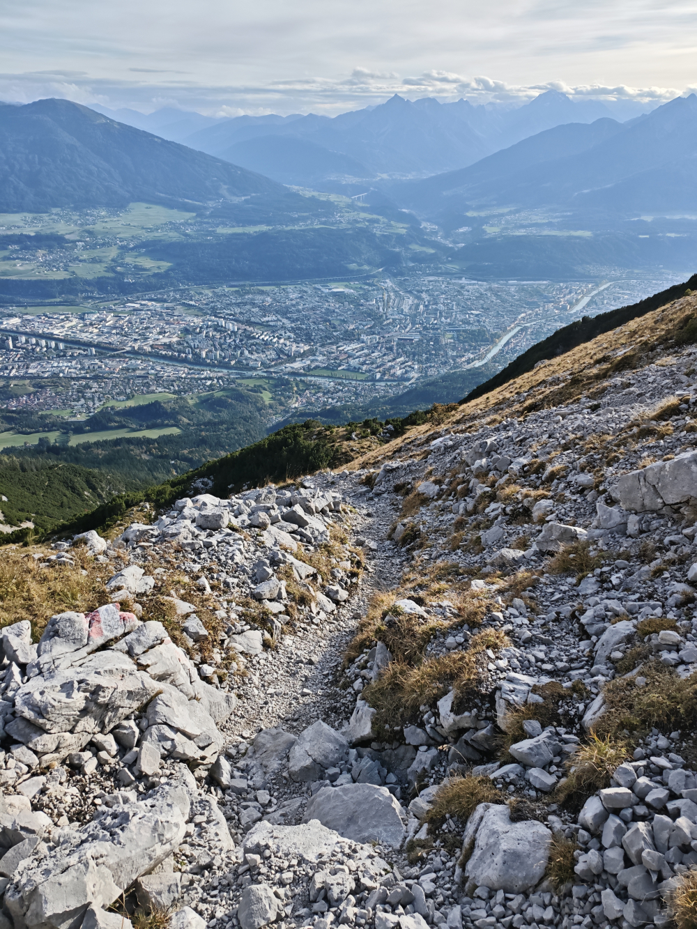 Wanderung Hafelekarspitze: Abstieg nach Innsbruck 