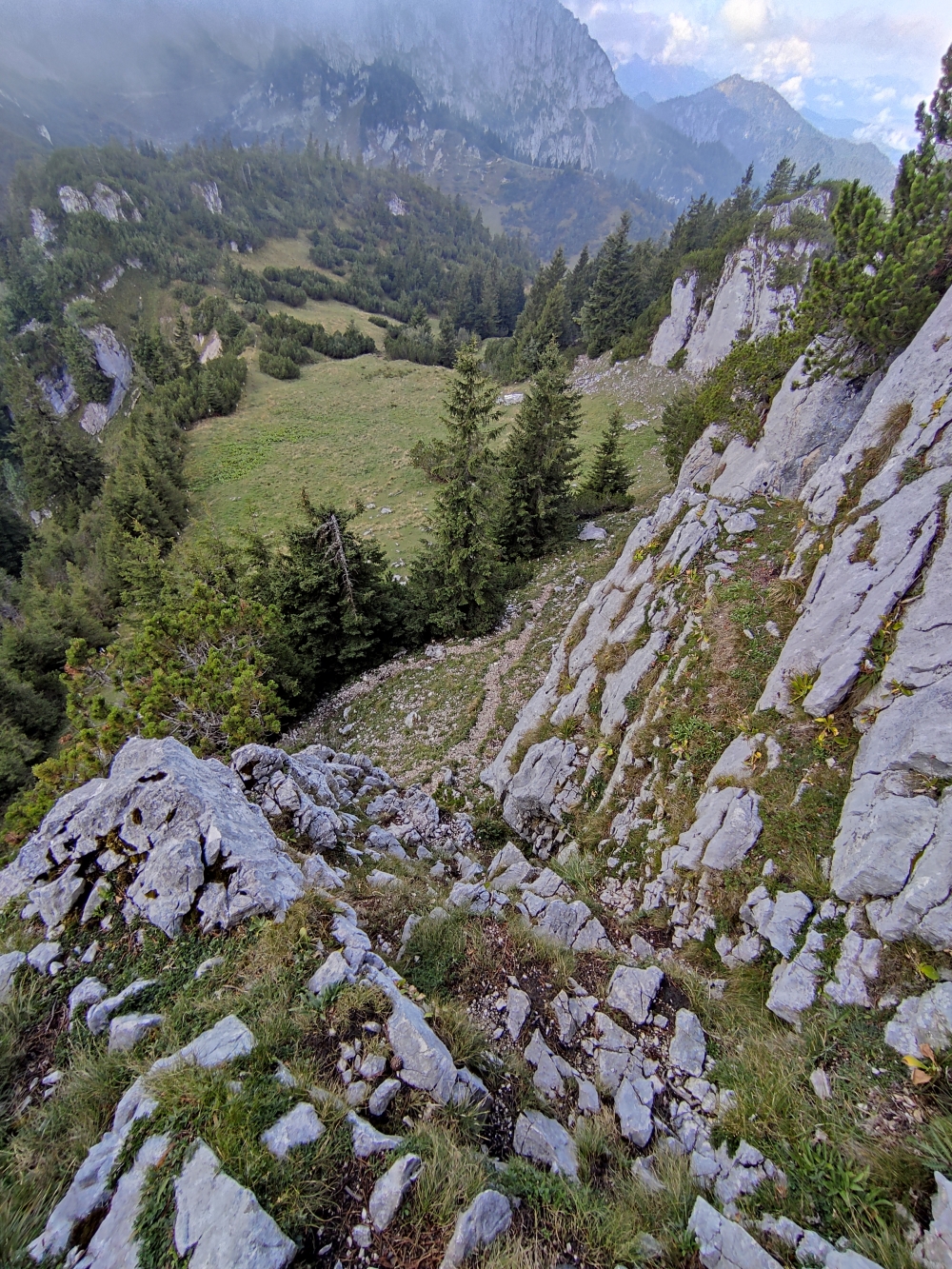 Hennenkopf -> Probstalm: Abstieg vom Hennenkopf