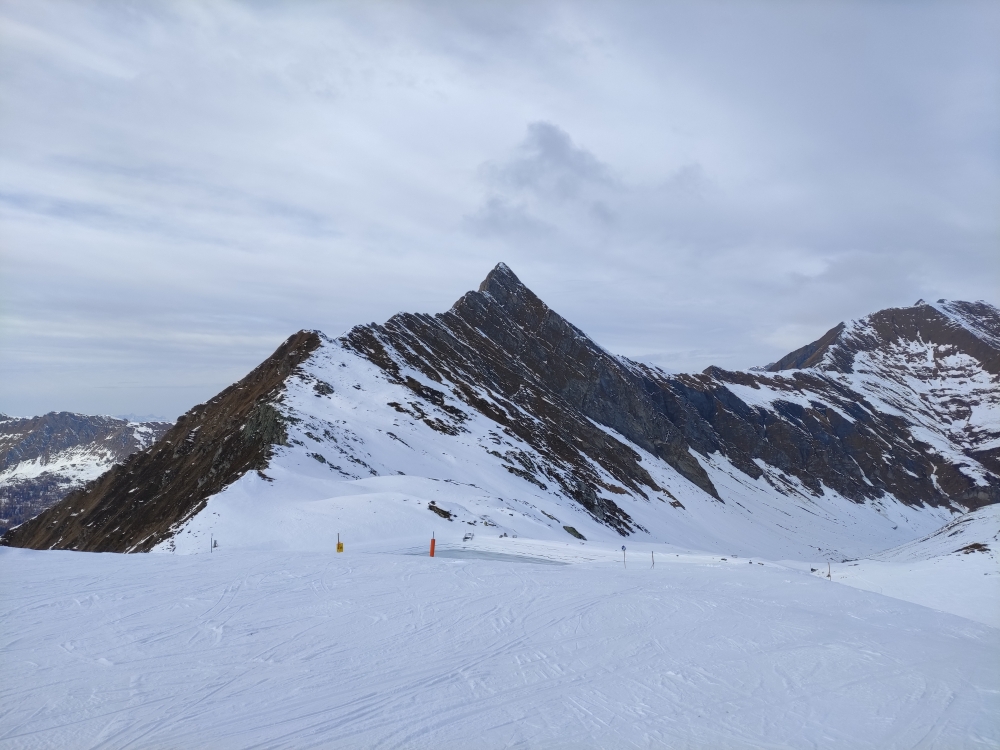 Hornspitze: Blick auf die Hornspitze von der Skipiste
