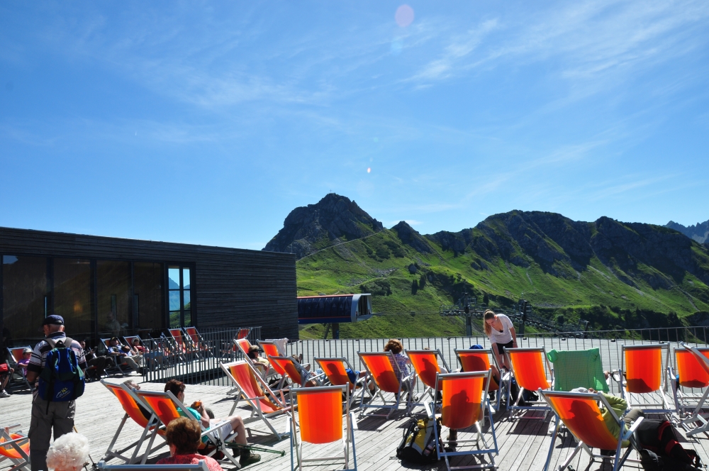 Wanderung Kanzelwand: Wanderung Kanzelwand: Panoramaterrasse (Kanzelwandbahn Bergstation)