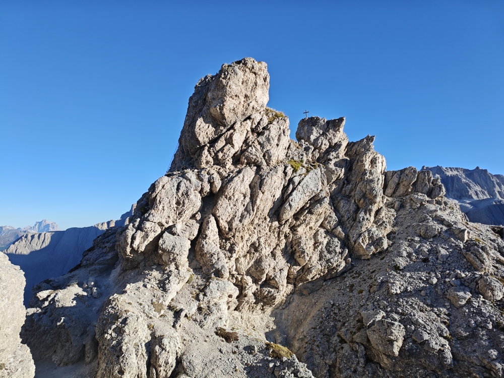 Klettersteig Kleine und Große Cirspitze: Klettersteig Kleine und Große Cirspitze: Gipfel  (Kleine Cirspitze)