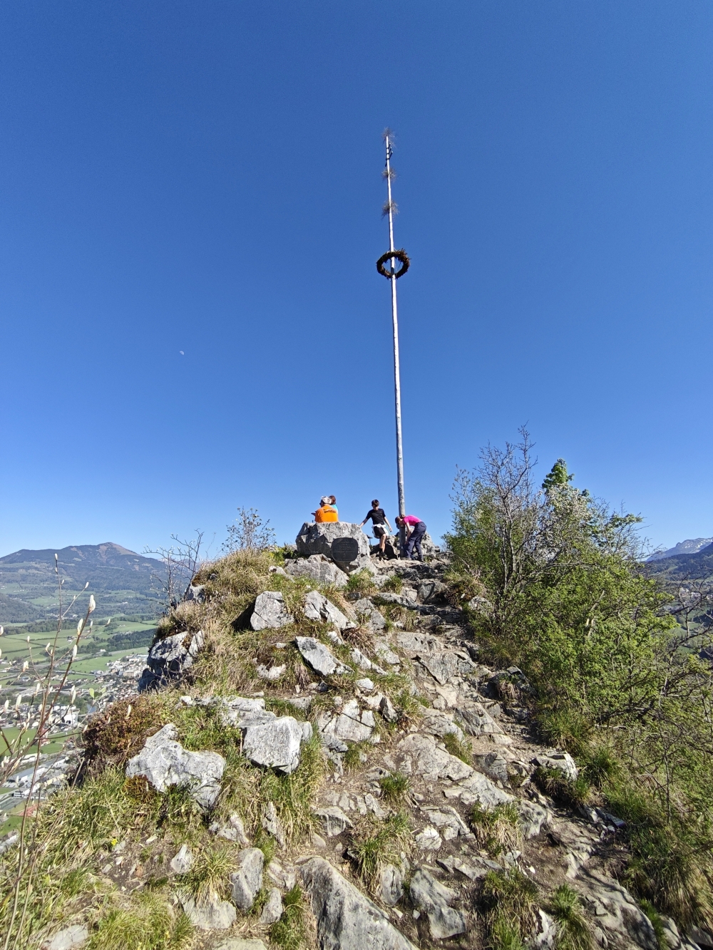 Kleiner Barmstein -> Parkplatz Fuchsturm: Gipfel-Maibaum