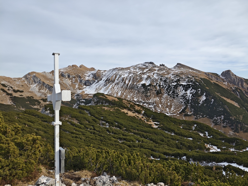 Wanderung Klobenjoch: Wanderung Klobenjoch: Blick zum Hochiss  (Klobenjoch)