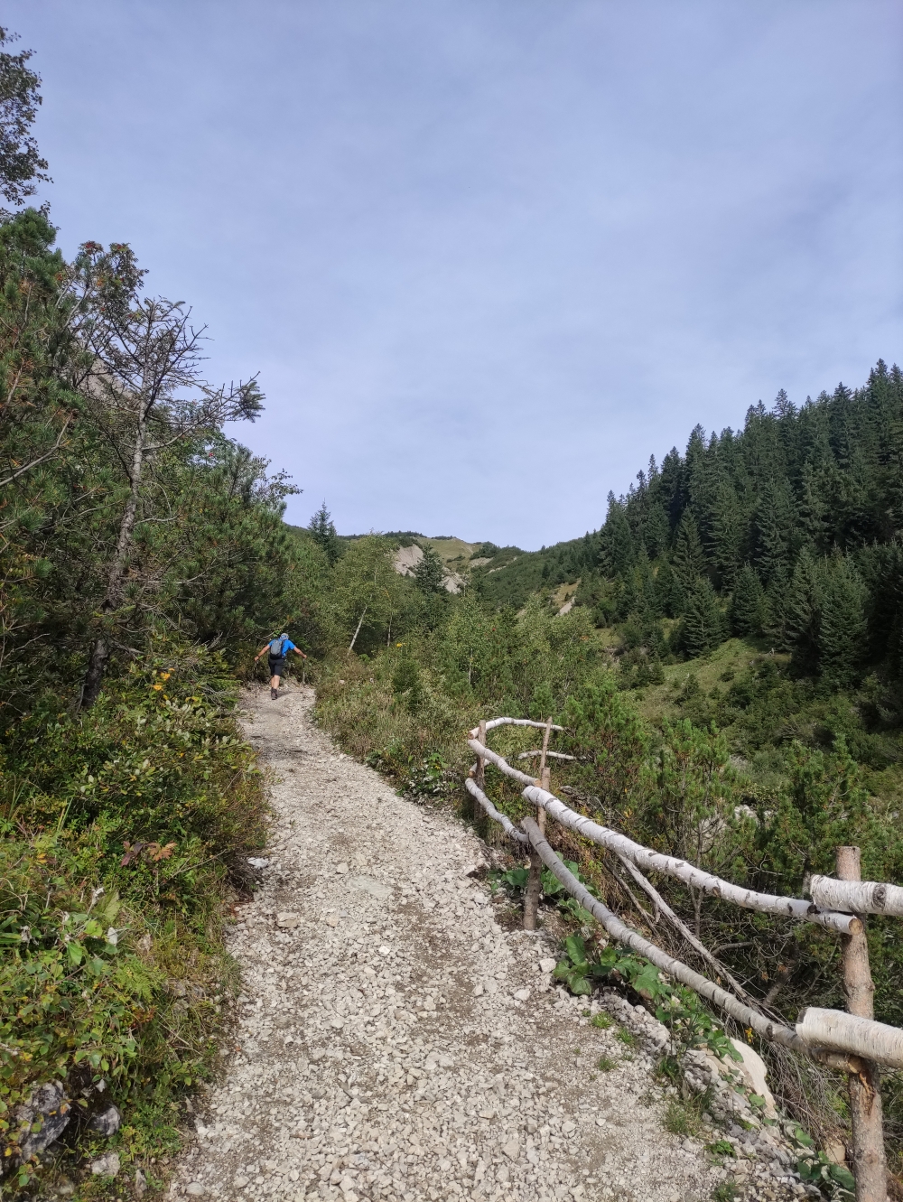 Wanderung Schrecksee vom Vilsalpsee: Aufstieg neben dem Weltlingbach