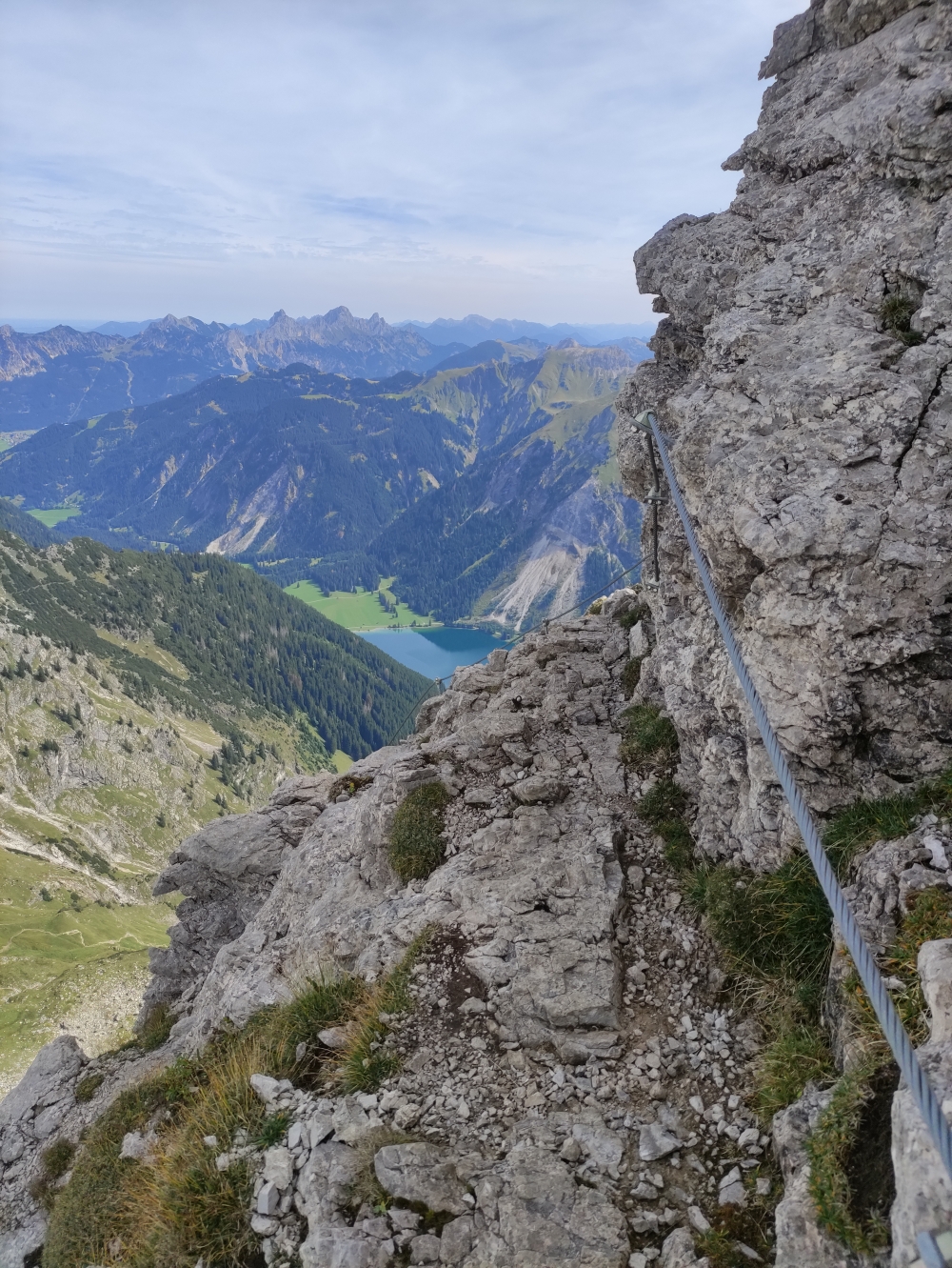 Wanderung Schrecksee vom Vilsalpsee: Tiefblick Vilsalpsee