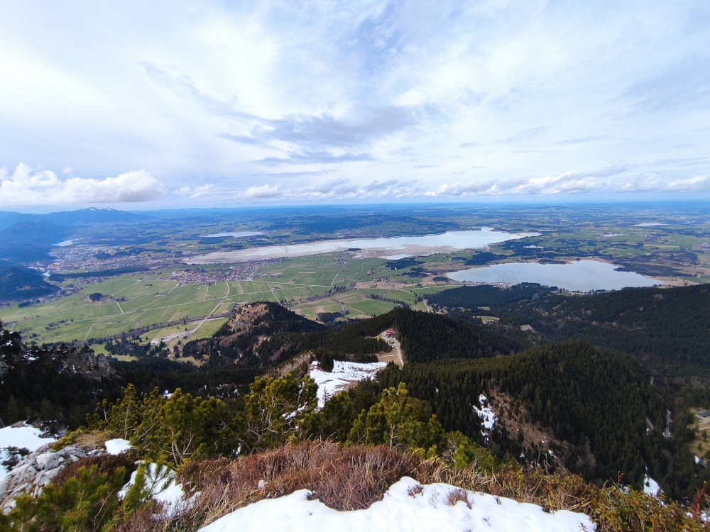 Wanderung Schönleitenschrofen: Wanderung Schönleitenschrofen: Blick zur Rohrkopfhütte (Latschenschrofen)