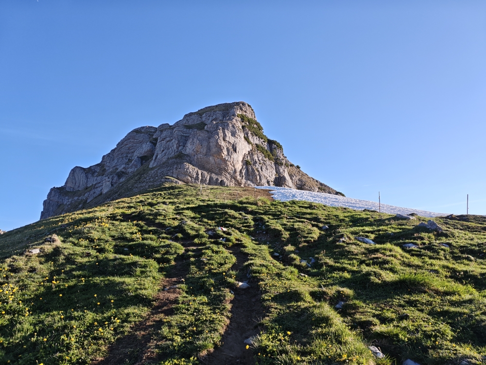 Wanderung Margelchopf: In gerader Linie zum Gipfel