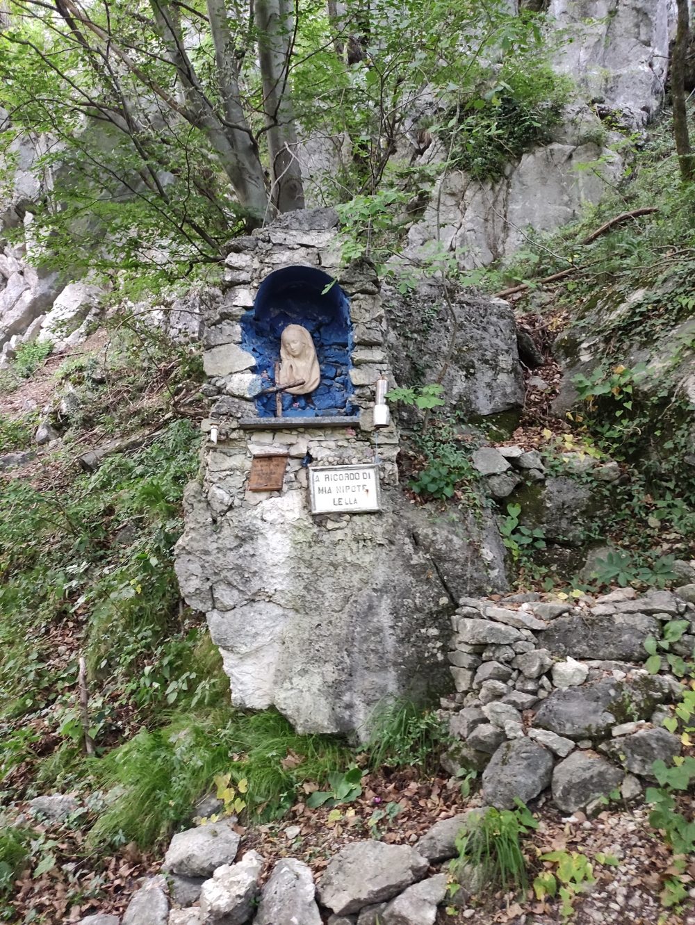 Wanderung Monte Minisfreddo: Marienstatue