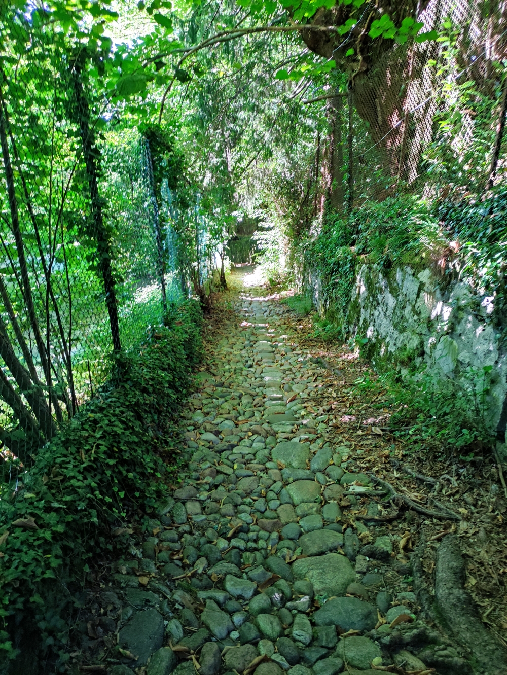 Wanderung Monte Tre Croci: Abstieg ins Flusstal