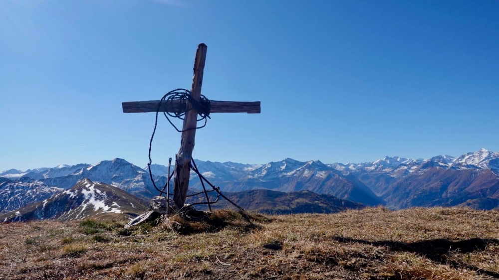 Präaualm -> Mooseckhöhe: kleines Gipfelkreuz auf der Mooseckhöhe