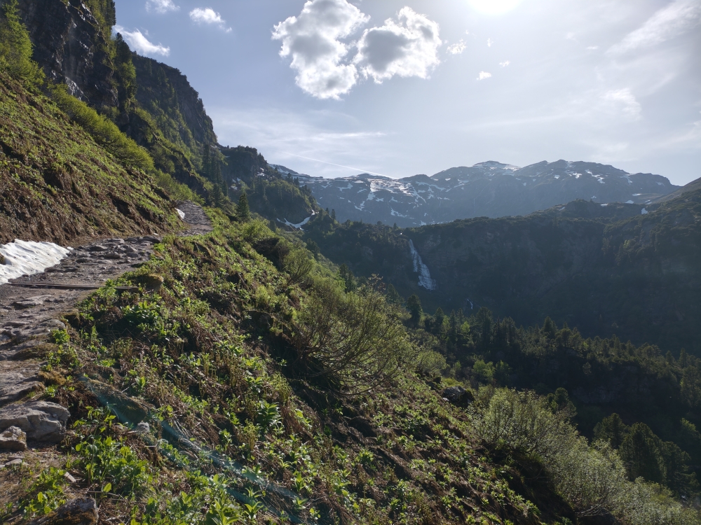 Wanderung Murgseehütte: Blick auf den Murgbachfall