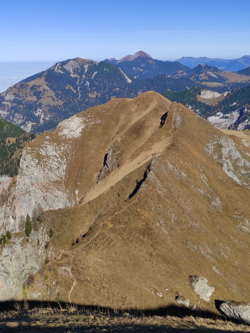 Wanderung Pfälzerhütte nach Steg: Aufstieg zum Goldlochspitz