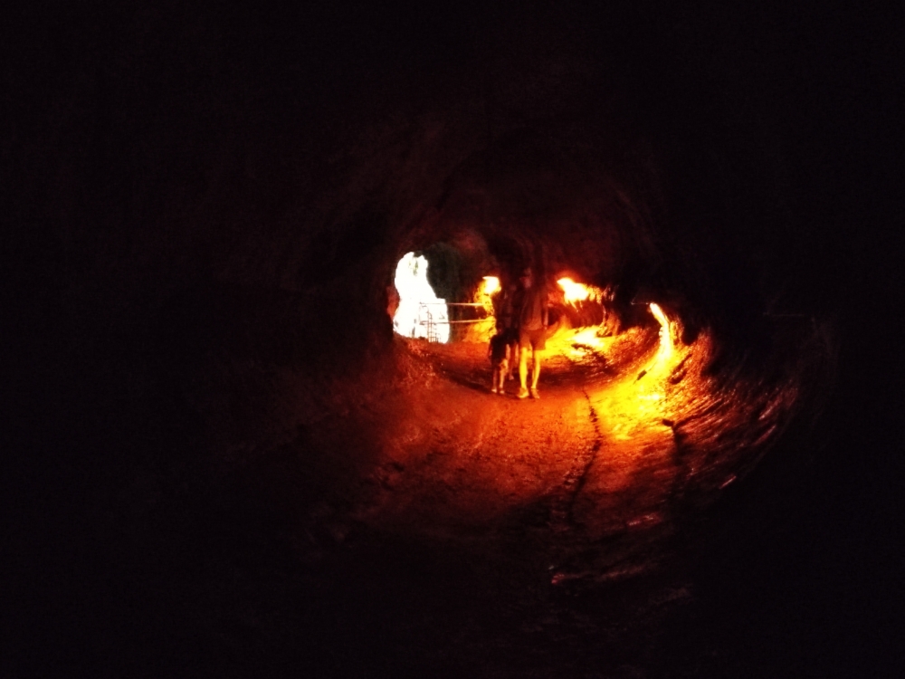 Wanderung Nahuku Lava Tube Trail: Im Lavatunnel
