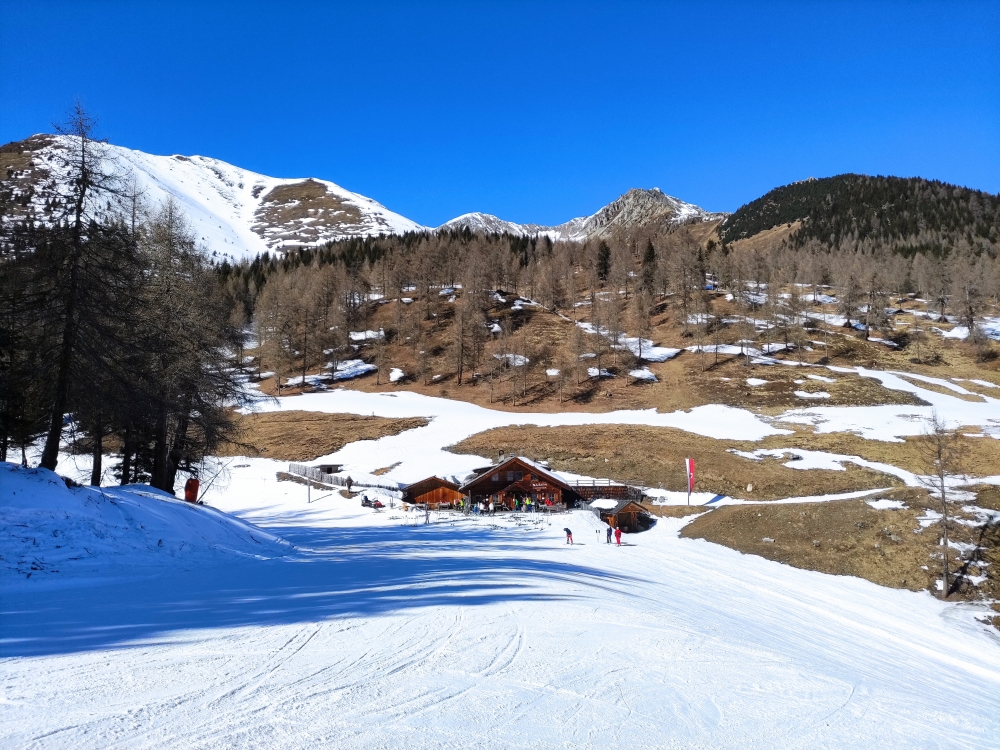 Nockalm -> Valler Jöchl: Direkt an der Talabfahrt