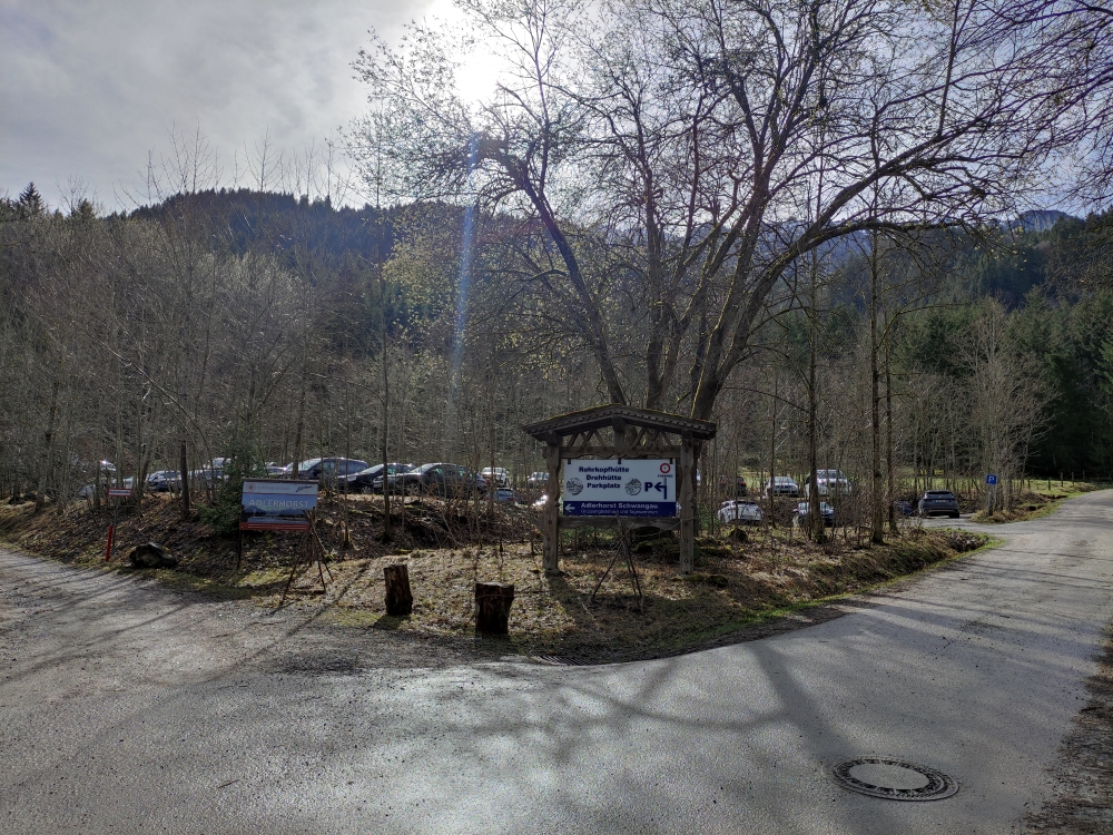 Wanderung Schönleitenschrofen: Wanderung Schönleitenschrofen: Wanderparkplatz