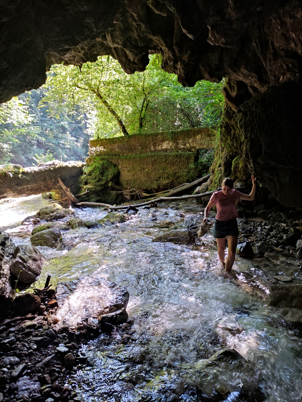 Wanderung Ponte del diavolo: Wanderung Ponte del diavolo: Durchwatung (Ponte del diavolo)