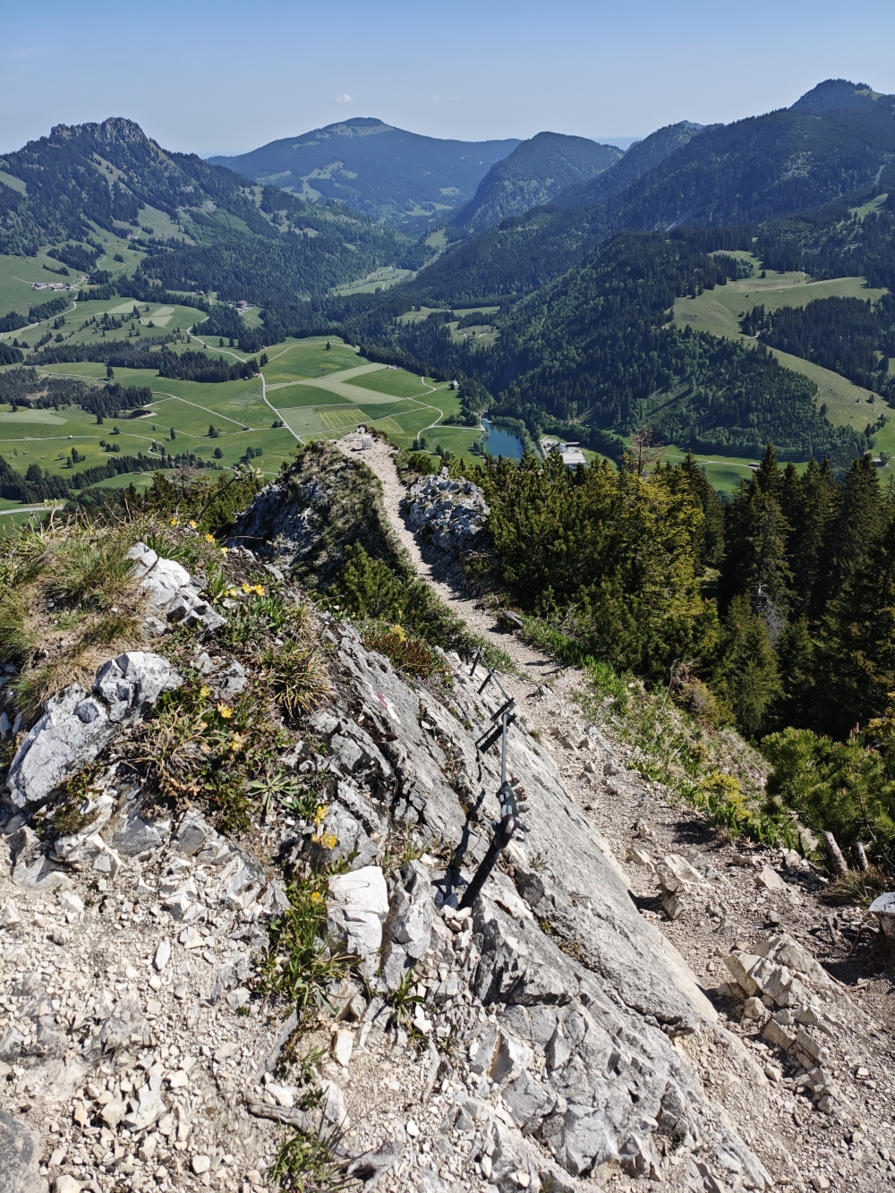 Wanderung Ponten: Der nicht ganz leichte Grat