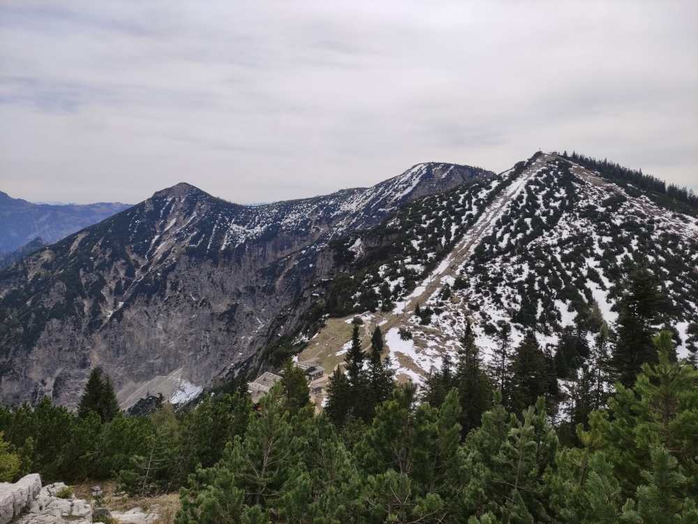 Wanderung Predigtstuhl: Wanderung Predigtstuhl: Blick zum Dreisesselberg, Karkopf und Hochschlegel (vlnr) (Predigtstuhl)