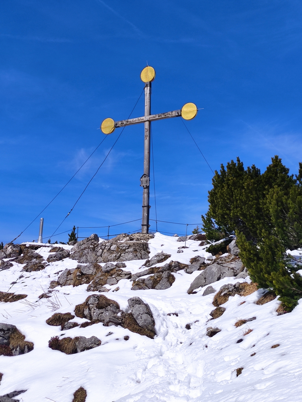 Rauschberg: Gipfelkreuz