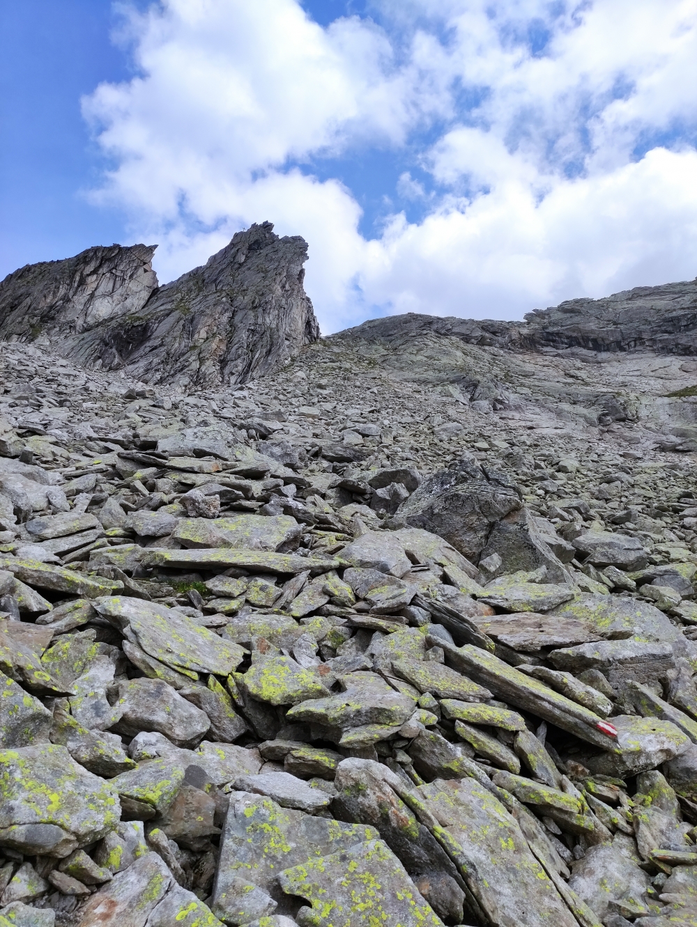 Klettersteig Richterspitze und Rainbachköpfl: Auf das Rainbachköpfl zu