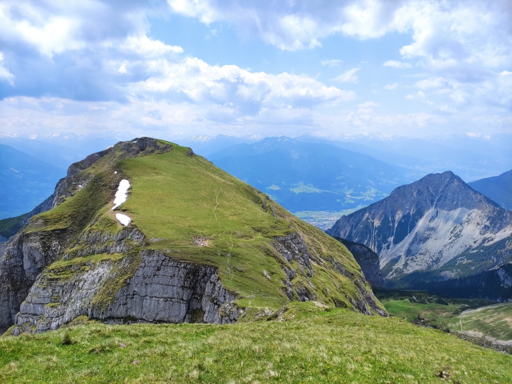 Bike & Hike Rofanspitze: Weg zwischen den beiden Gipfeln