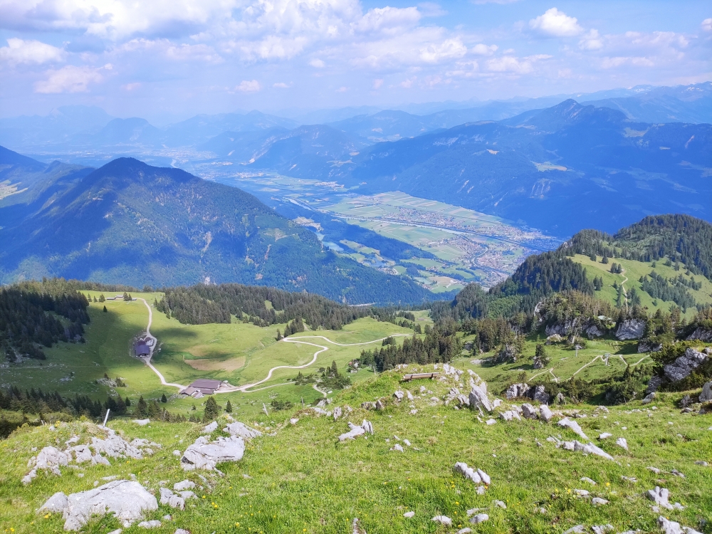 Wanderung Roßkogel: Aufstiegsroute von Kramsach
