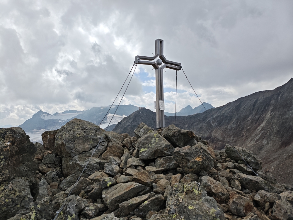 Wanderung Wilder Freiger: Wanderung Wilder Freiger: Gipfelkreuz (Roter Grat)