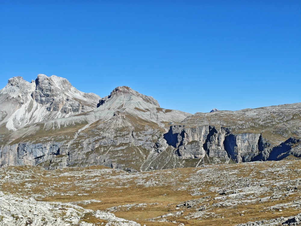 Wanderung Sass da Ciampac: Blick zur Puezhütte