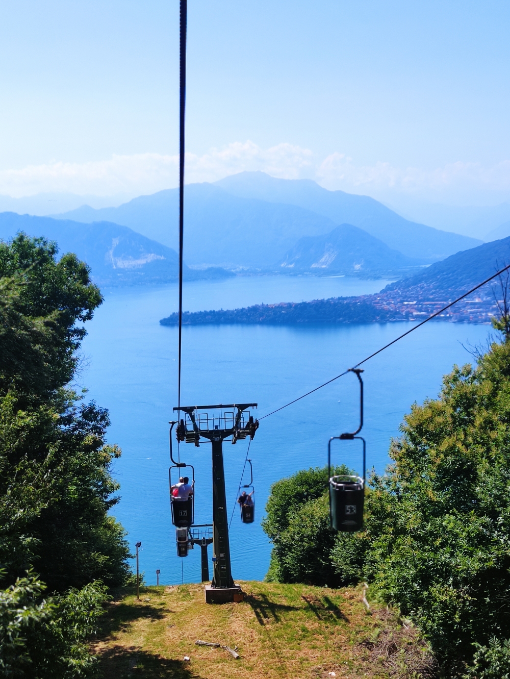 Wanderung Sasso del Ferro: Blick auf den Lago Maggiore