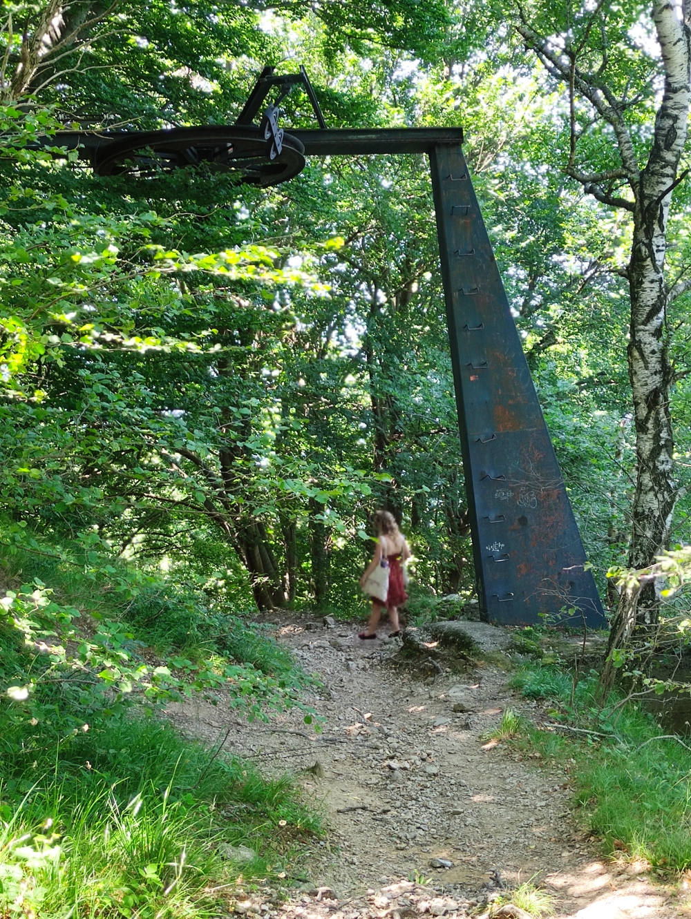 Wanderung Sasso del Ferro: Aufstieg in der ehemaligen Lifttrasse