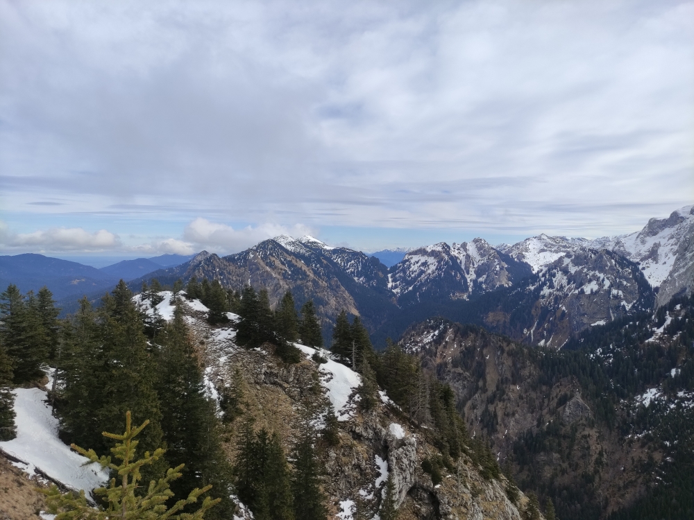 Wanderung Schönleitenschrofen: Wanderung Schönleitenschrofen: Blick zum Bäckenalmsattel (Schönleitenschrofen)