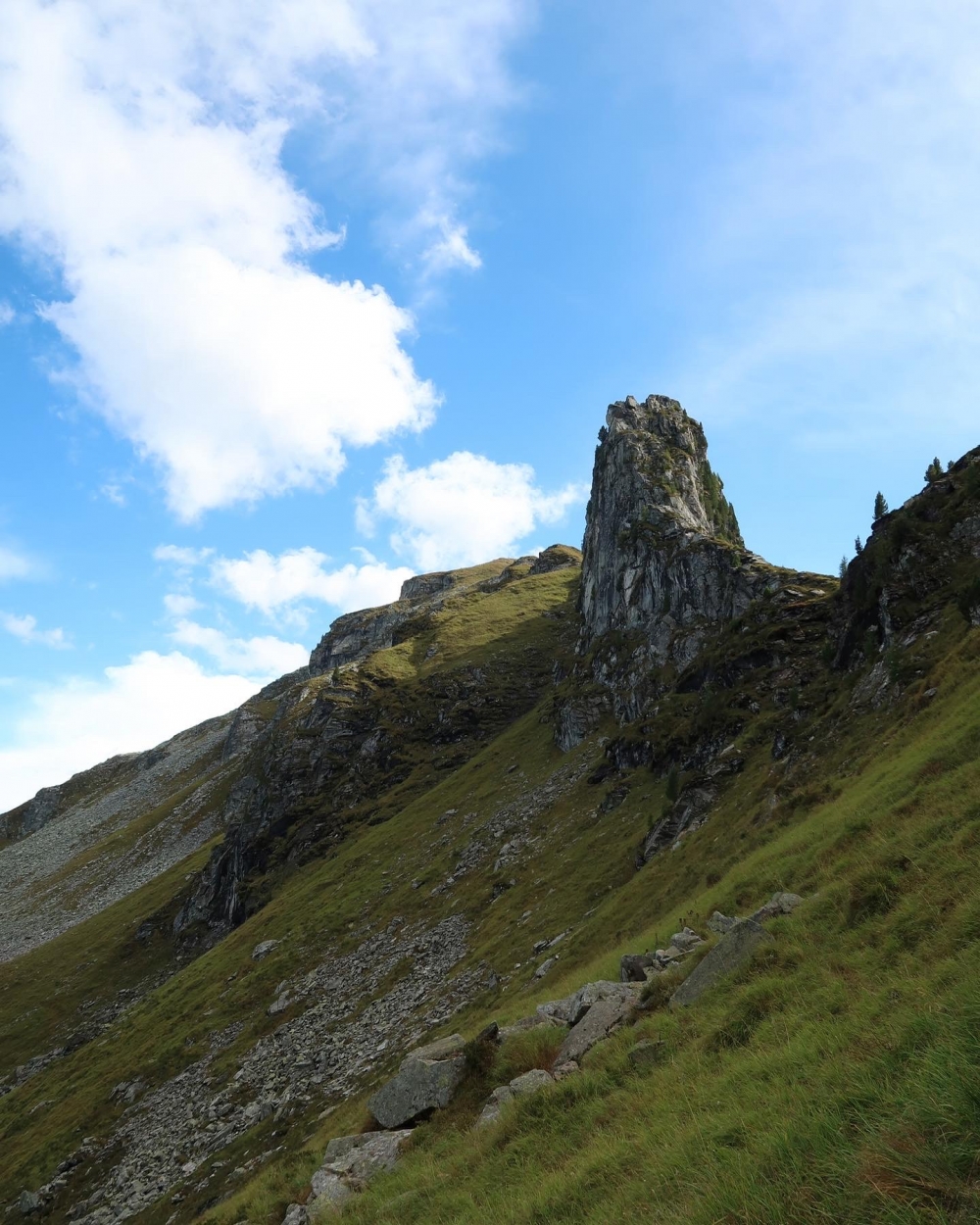 Schottmeiler: Blick auf Schottmeiler und Breitkopf im Hintergrund