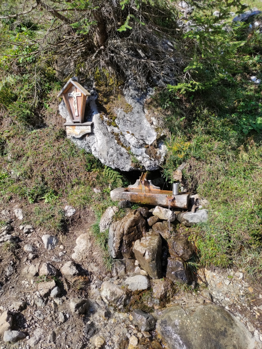 Wanderung Steiner Hochalm und Seilabodenkreuz: Lebensquelle